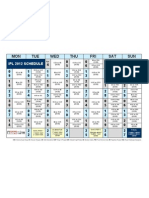Ipl5 Schedule