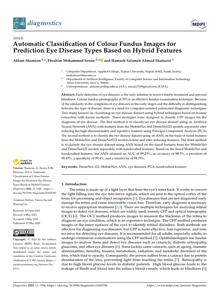 Eye Disease Classification via Fundus Imaging | PDF | Retina | Vision