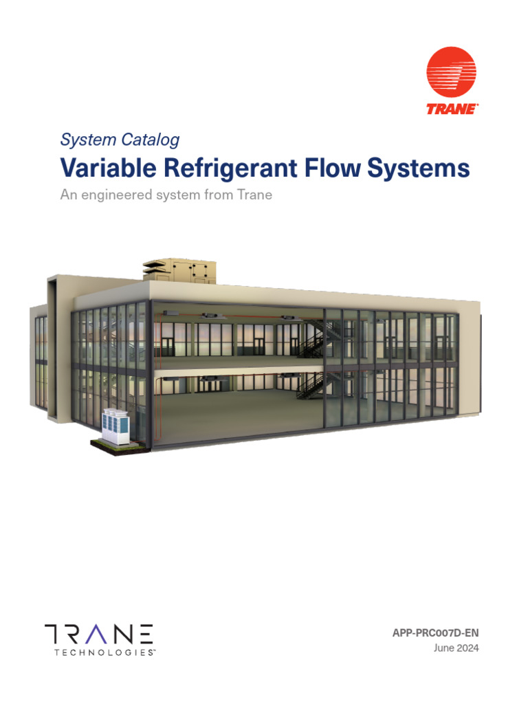 Trane Variable Refrigerant Flow Systems | PDF | Air Conditioning | Heat ...