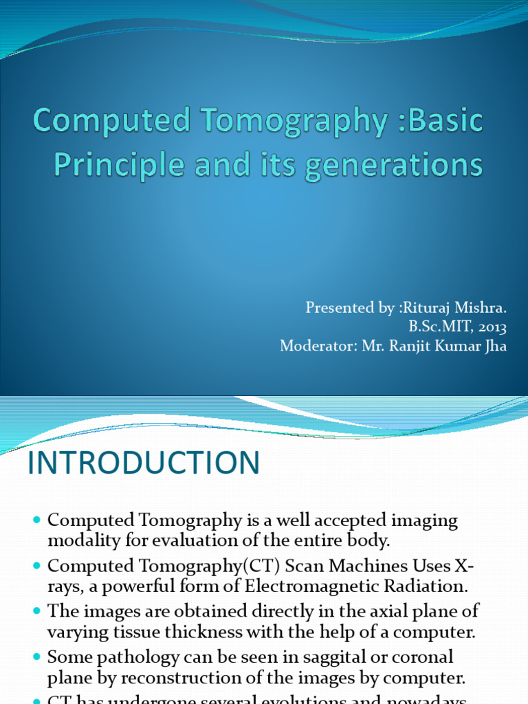 Advances in Computed Tomography | PDF | Ct Scan | Radiography