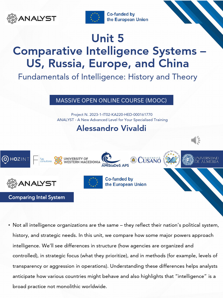 Comparative Intelligence Systems Overview | PDF | Foreign Intelligence ...
