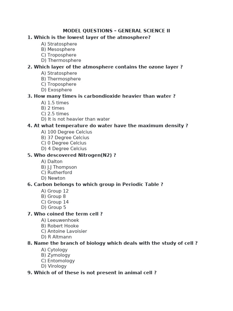 Science GK Questions 2022-1 | PDF | Acceleration | Reflection (Physics)