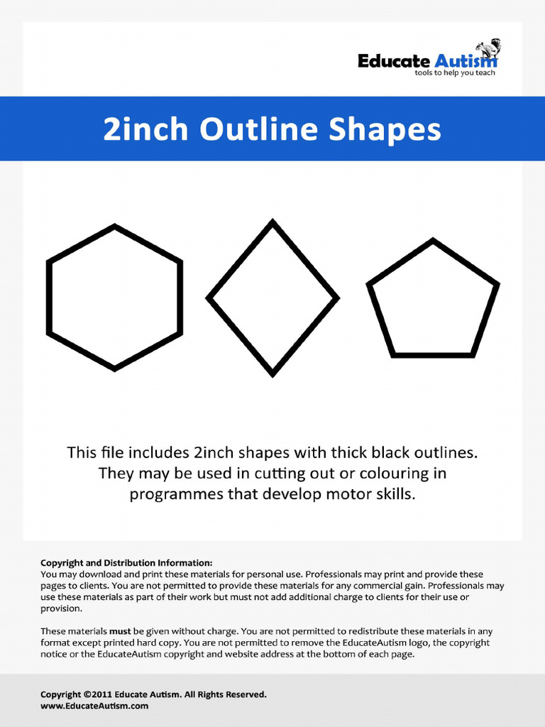 Small Shapes - Educate Autism | PDF