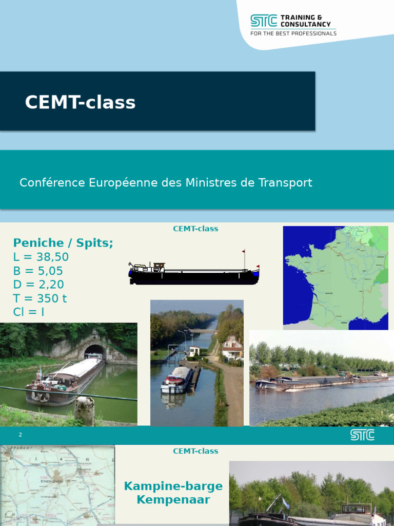 CEMT Class Vessels Overview | PDF | Water Transport | Waterways
