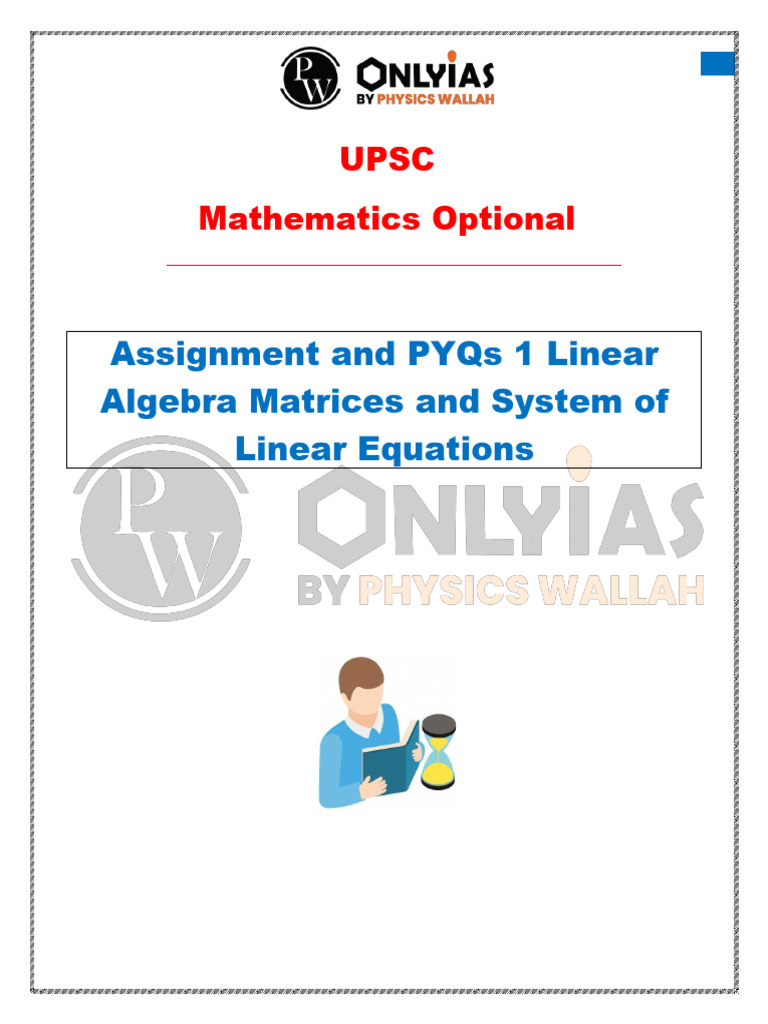 Linear Algebra: Matrices & Equations Guide | PDF | Algebra | Matrix Theory