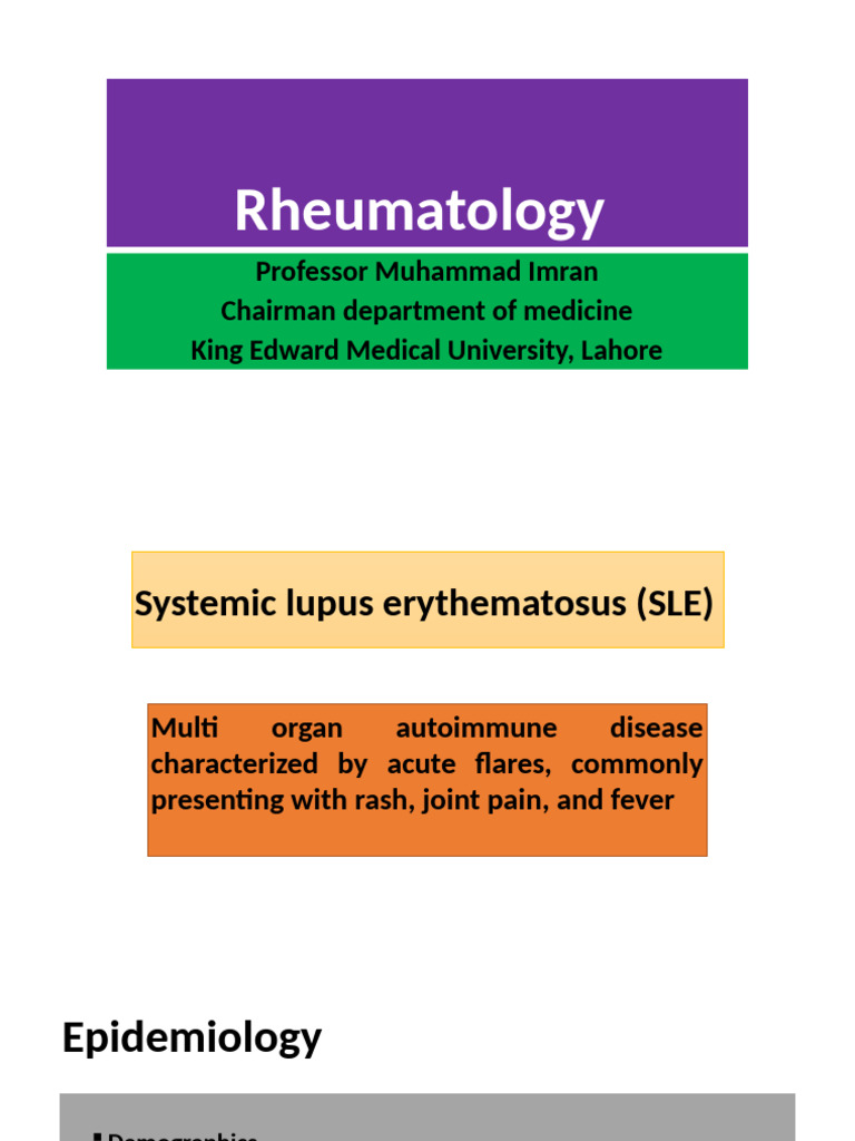 Systemic Lupus Erythematosus Overview | PDF | Human Diseases And ...
