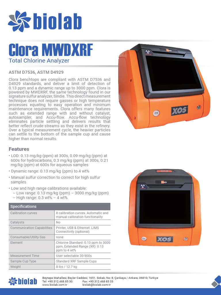 Clora MWDXRF Total Chlorine Analyzer - 43ff9975 738d 4ba1 A3d7 ...