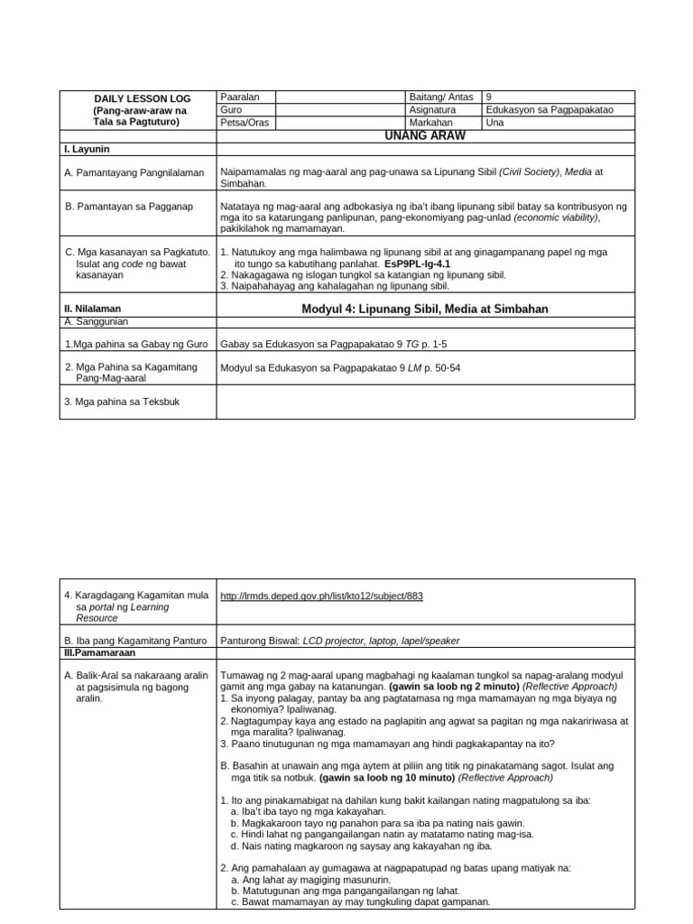 EsP DLL 9 Mod 4 | PDF