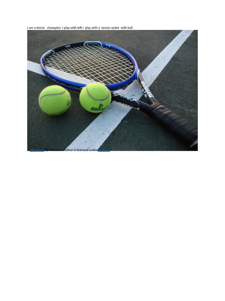 Tennis Champion with Left-Handed Racket | PDF