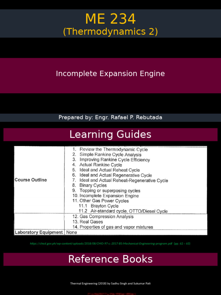 Incomplete Expansion Engine | PDF | Steam Engine | Piston