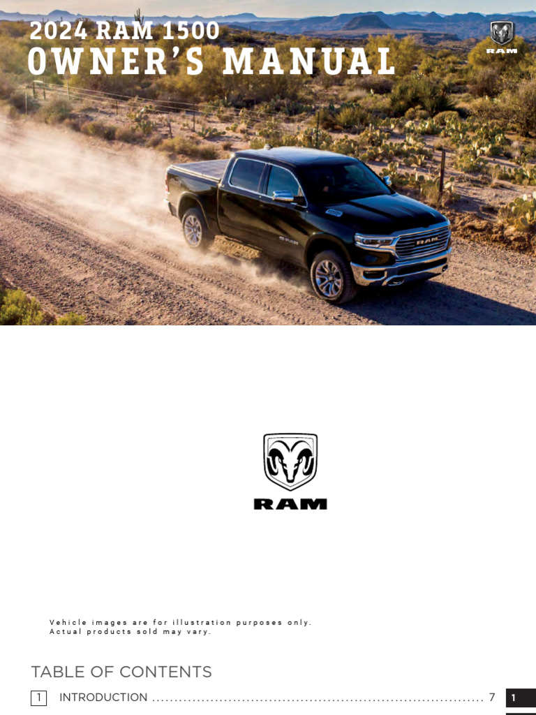 2024 RAM 1500 Owner's Manual Guide | PDF | Vehicles | Transportation ...