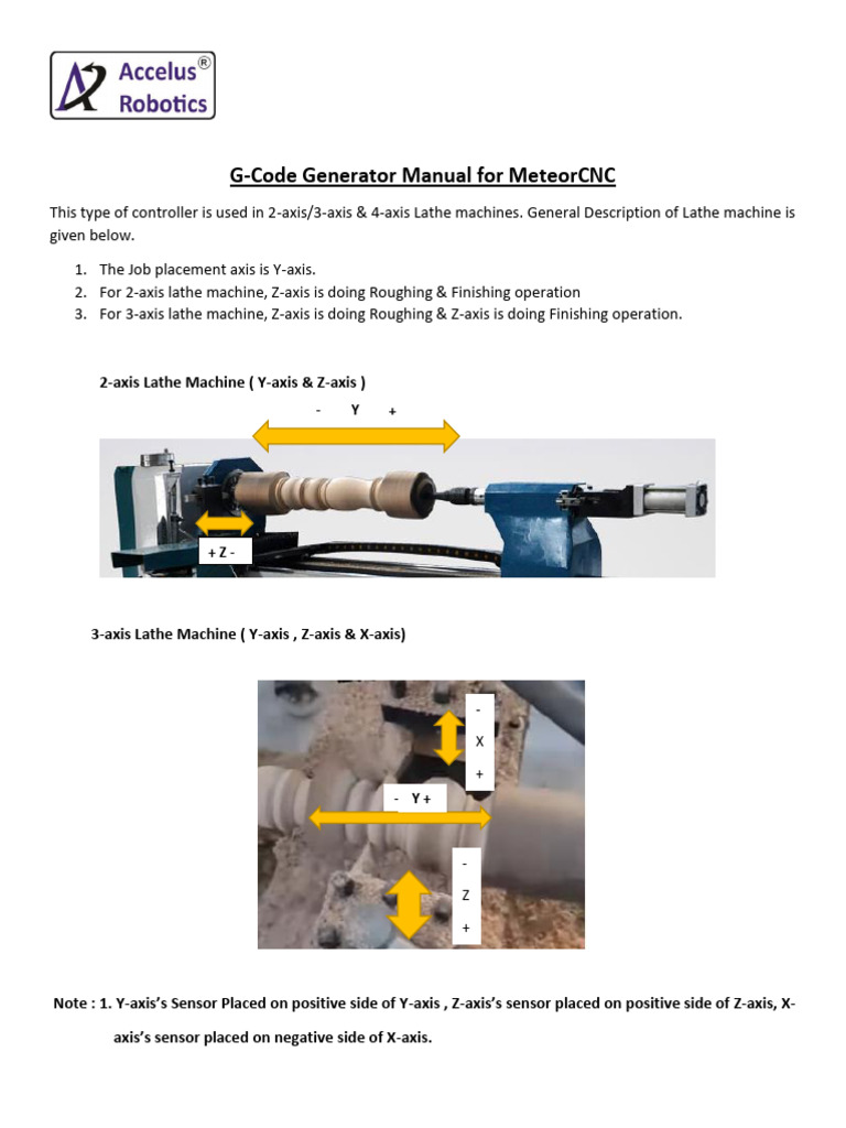 G-Code Generator Manual for Lathe CNC | PDF
