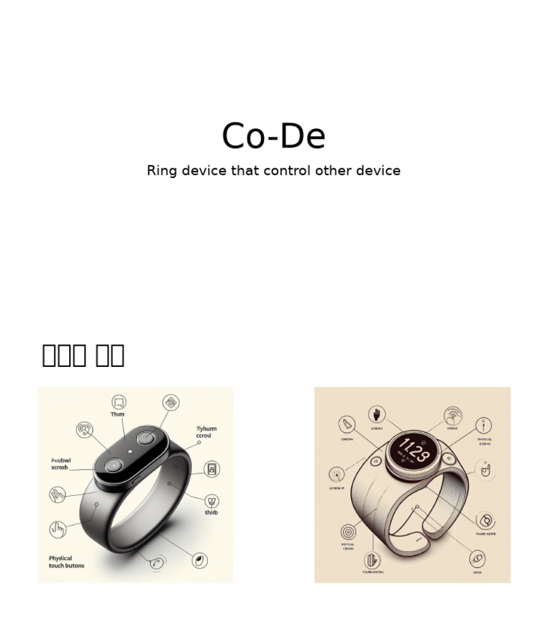 co-de 웨어러블 디바이스 | PDF