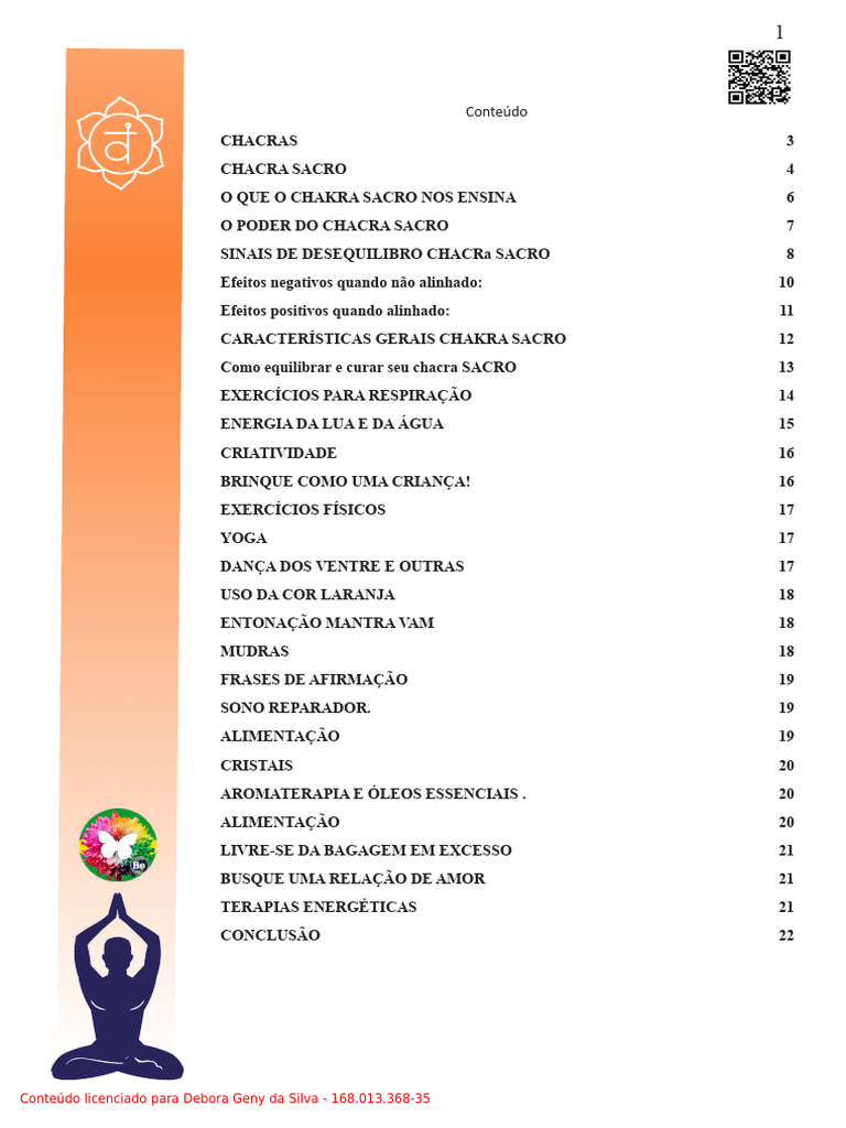 O Poder do Chakra Sacro | PDF | Chacra | Experiência