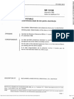 SR13158 - Apa Potabila - Determinarea Dozei de Clor Pentru Dezinfectie