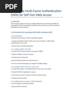 S/4HANA MFA Setup with IAS/IPS Guide | PDF | Computing | Software