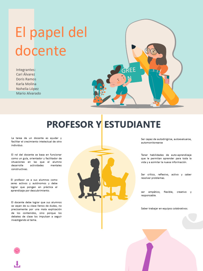 El Rol del Docente en la Educación | PDF | Enseñando | Maestros