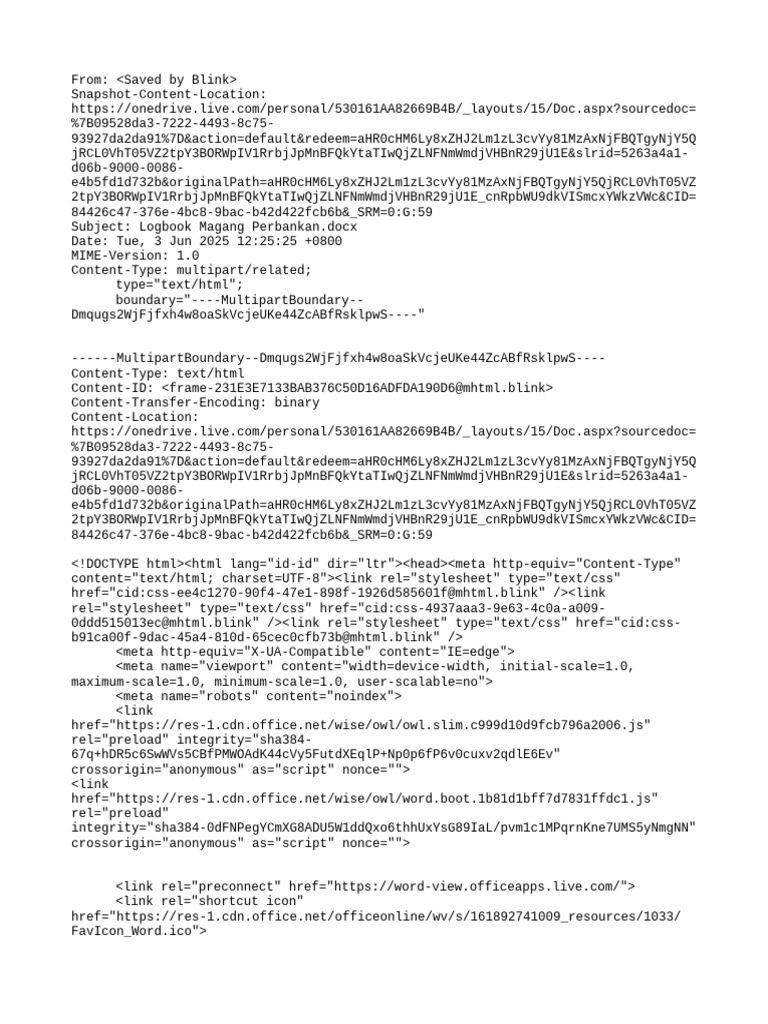 Logbook Kegiatan Magang Spandiv | PDF | Html Element | Computer File ...