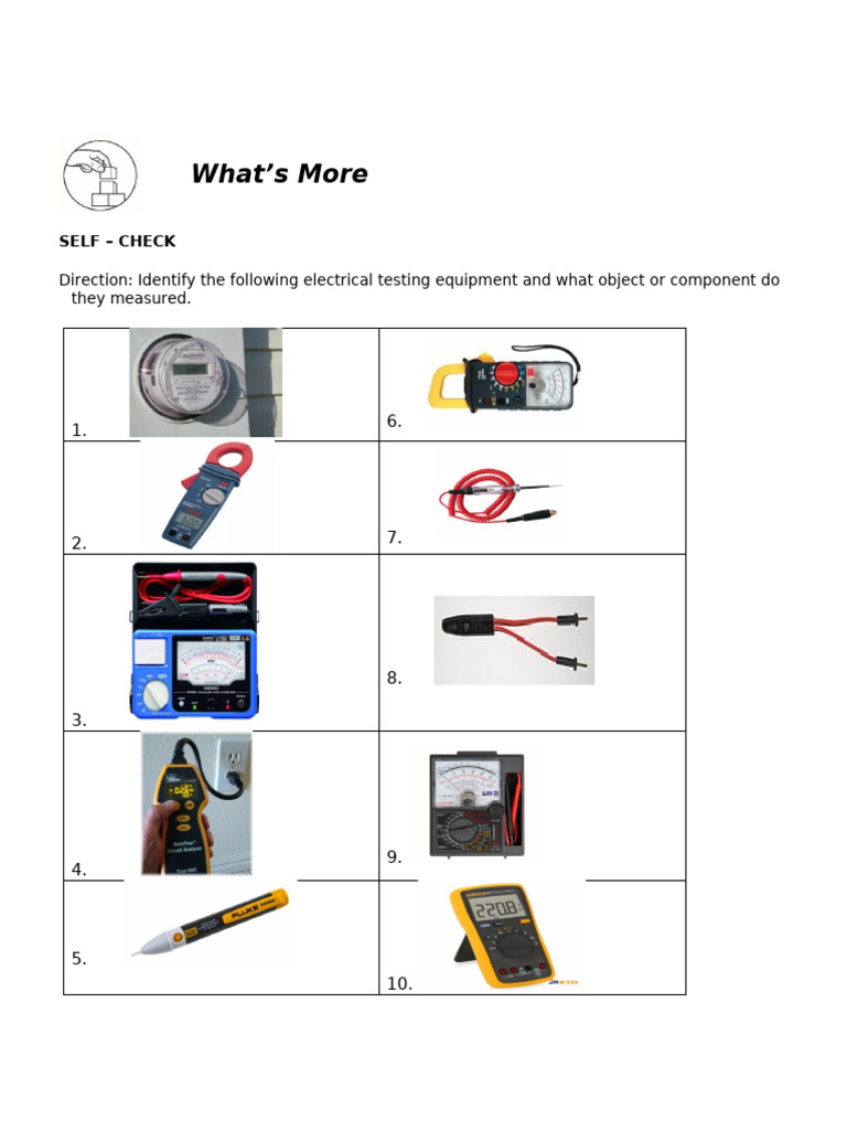 Electrical Testing Instruments Guide | PDF | Electricity | Electrical ...