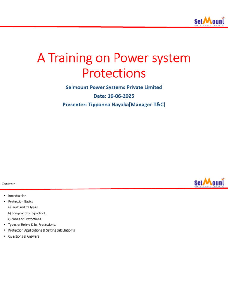 Training Power Systems | PDF | Power (Physics) | Electrical Components