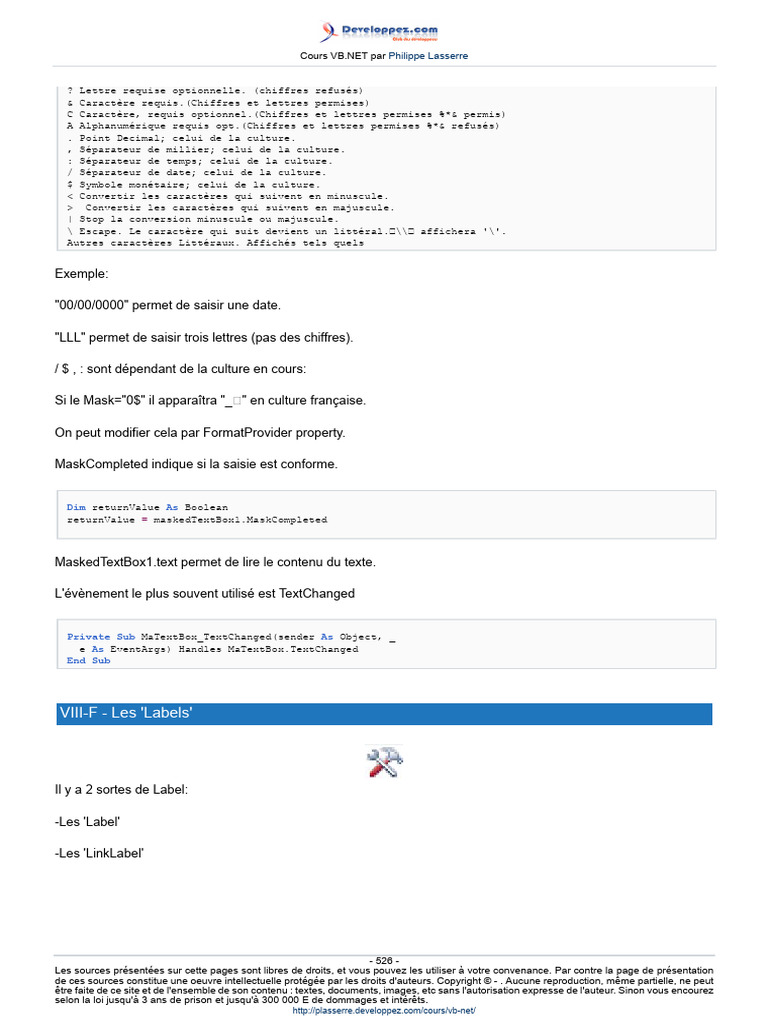 Introduction aux Labels en VB.NET | PDF | Droits d'auteur | Informatique