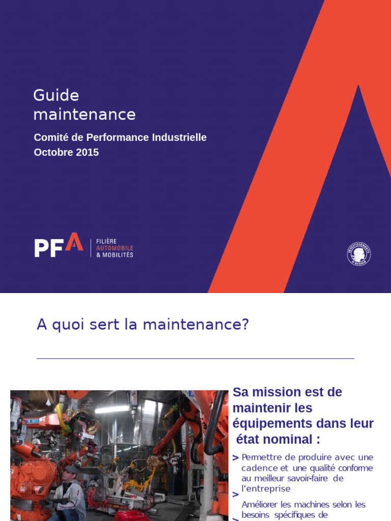 Guide de la maintenance industrielle | PDF