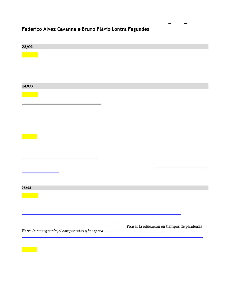 2025 Cronograma Definitivo Finalmente | PDF | Pedagogia | Educação em ...