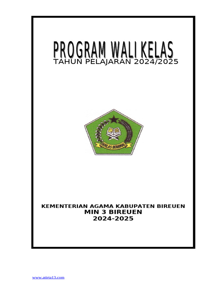 Program Wali Kelas 2-4 Asiah 20242025 | PDF