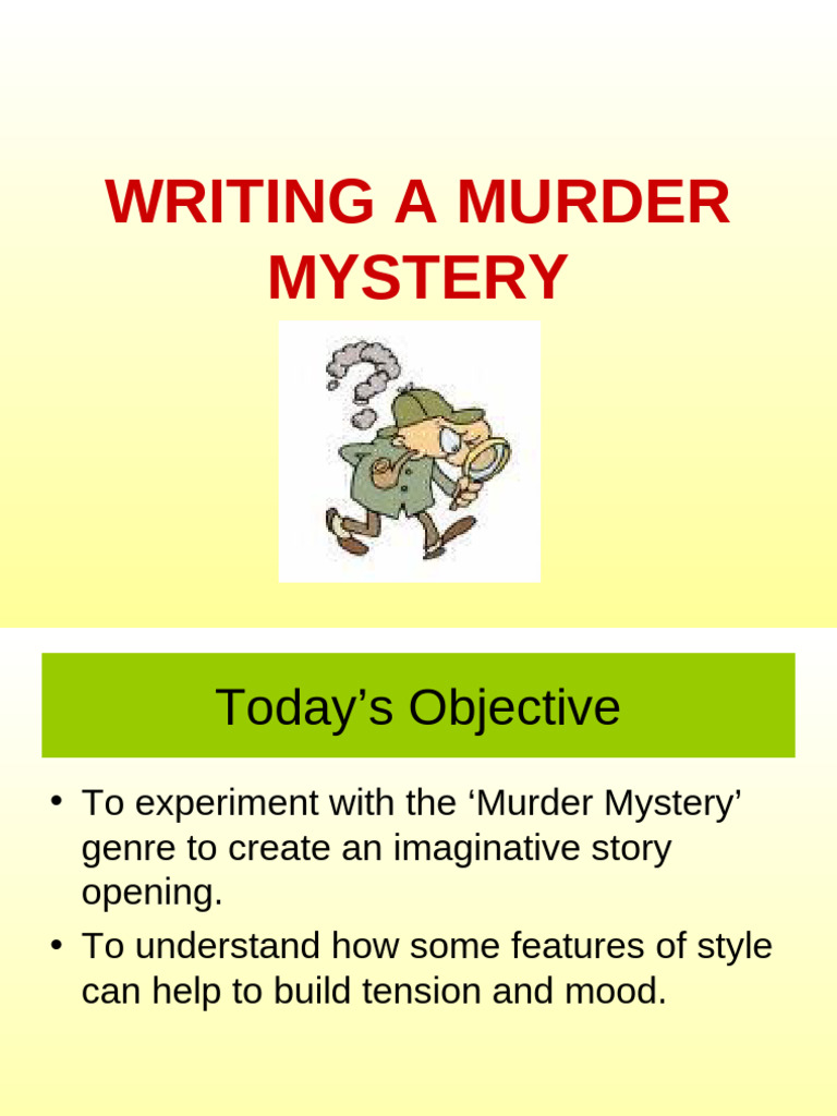 Writing A Murder Mystery | PDF