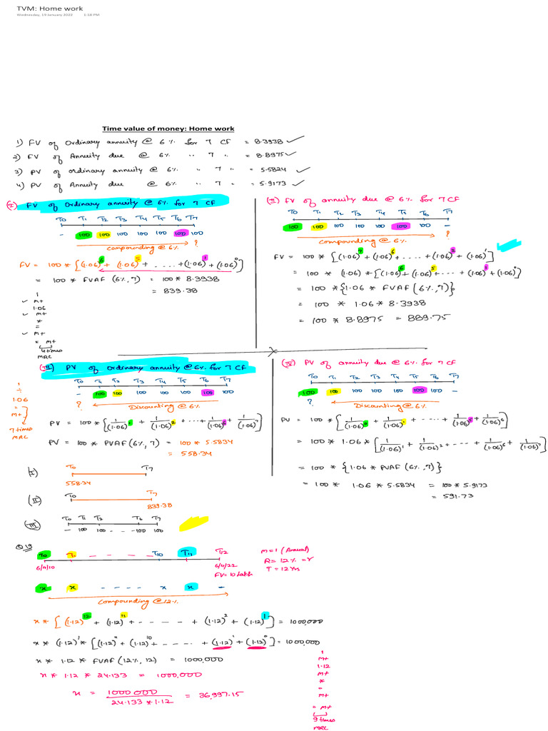 TVM Home Work | PDF