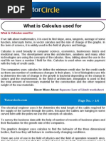 What Is Calculus Used For