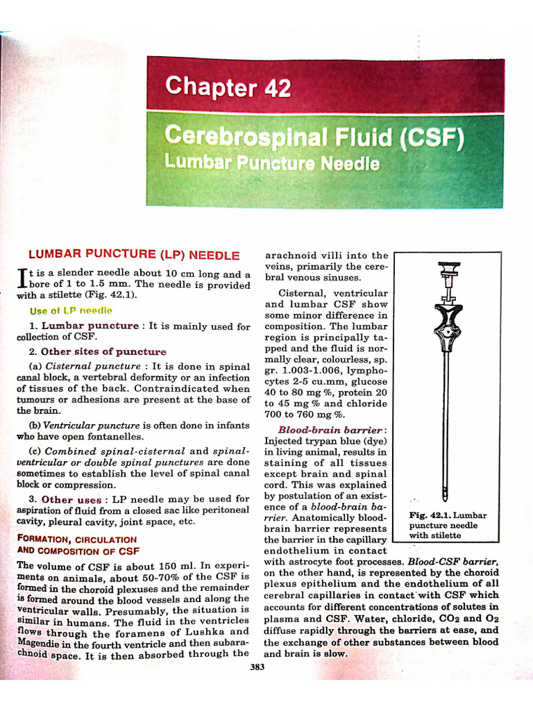 CSF Examination | PDF