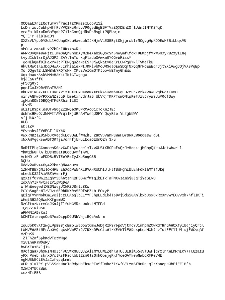 Random Text Generator Output | PDF