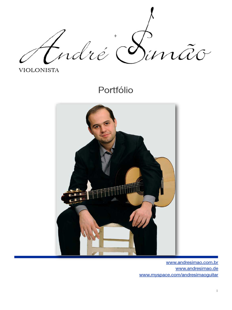 André Simão: Biografia e Repertório Musical | PDF | Violão clássico ...