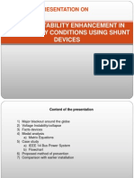 VOLTAGE STABILITY ENHANCEMENT IN CONTINGENCY CONDITIONS USING SHUNT DEVICES.pptx