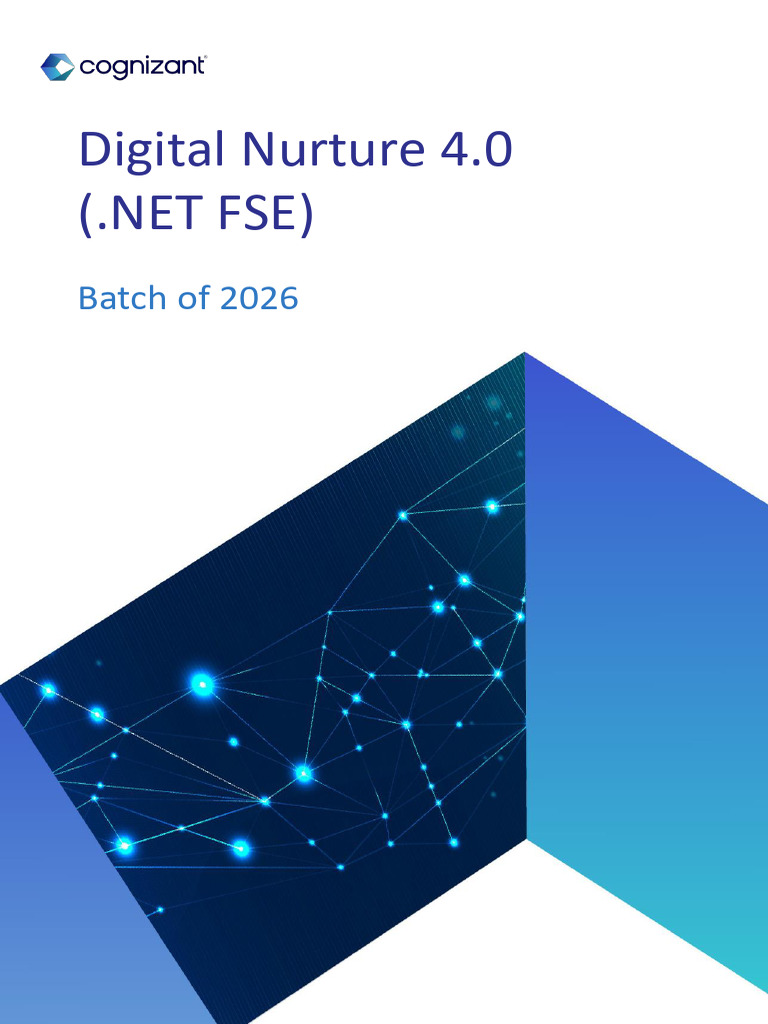 Digital Nurture 4.0 Overview | PDF | C Sharp (Programming Language ...