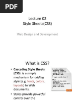 Style Sheets (CSS) : Web Design and Development