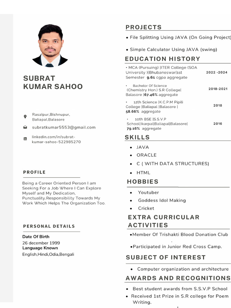 Subrat Finsl Resume | PDF