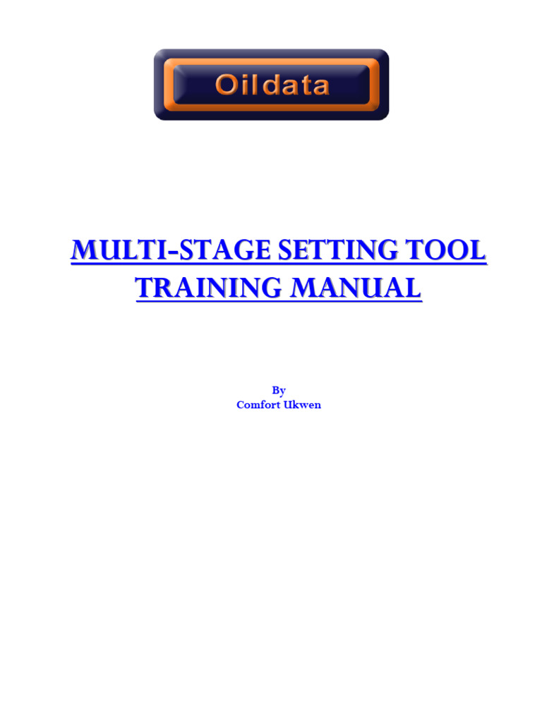 Multi-Stage Setting Tool Manual | PDF | Piston | Engines