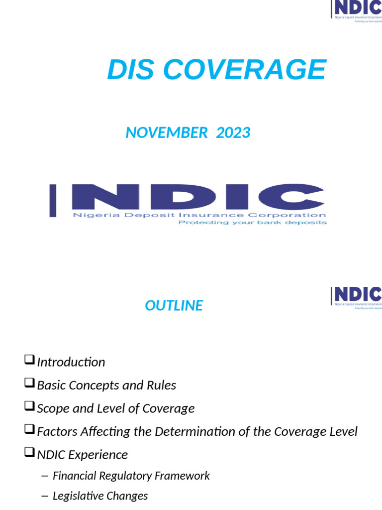 DIS Coverage Level - 2023 | PDF | Deposit Insurance | Banks