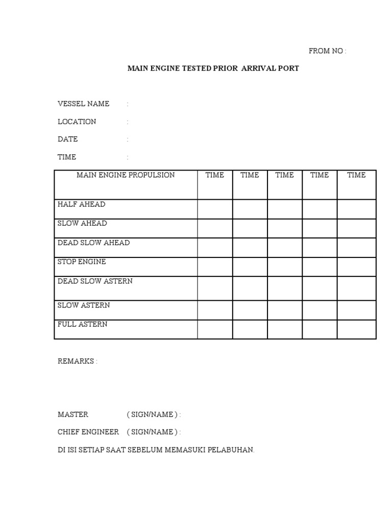 Main Engine | PDF