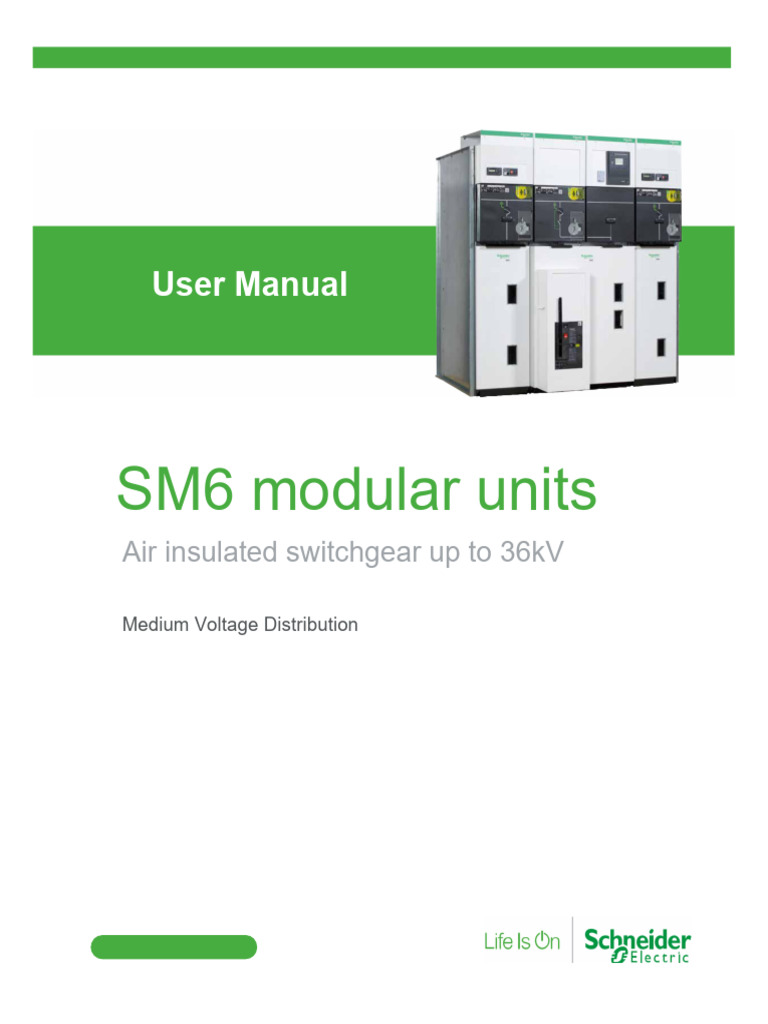 SM6 Modular Units User Manual | PDF | Fuse (Electrical) | Electrical ...