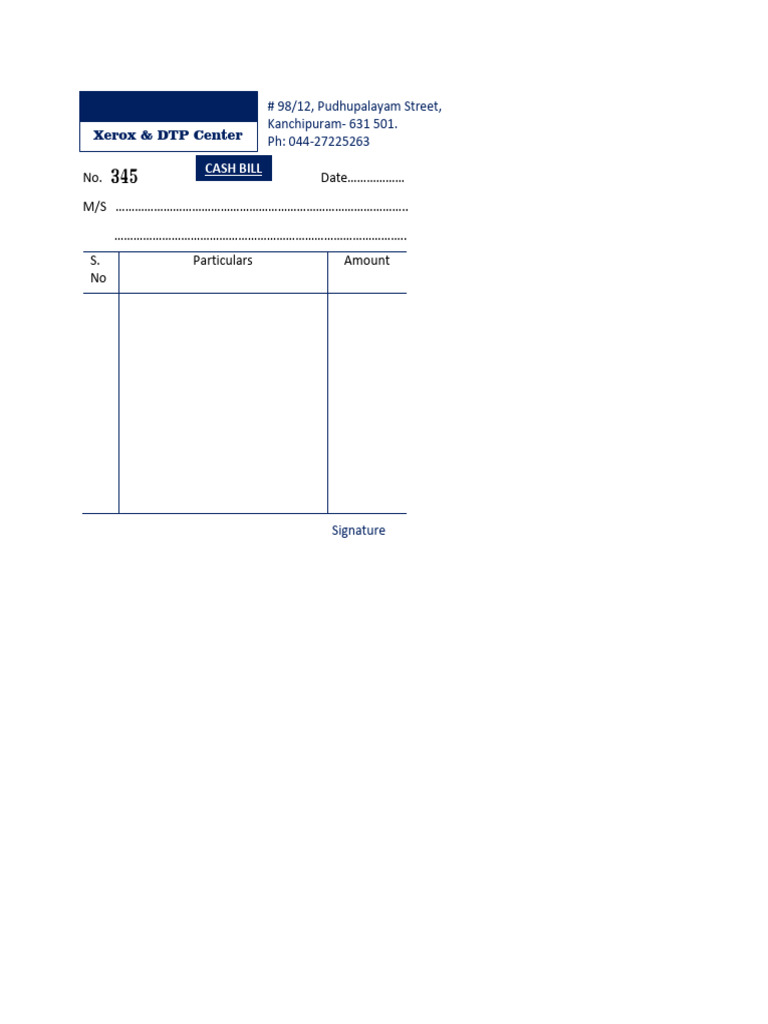 DTP Bill | PDF