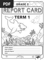 Grade R Report Card Term 3 Colour | PDF