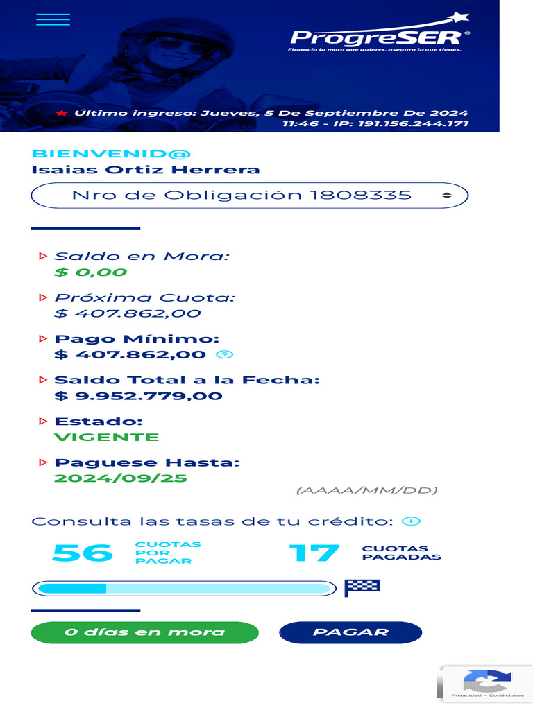 Estado de Cuenta Progreser 2024 | PDF