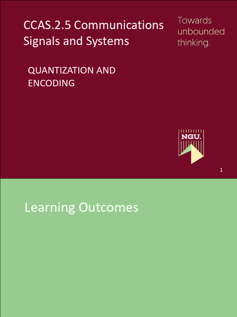 Quantization and Encoding in ADC Systems | PDF | Analog To Digital ...