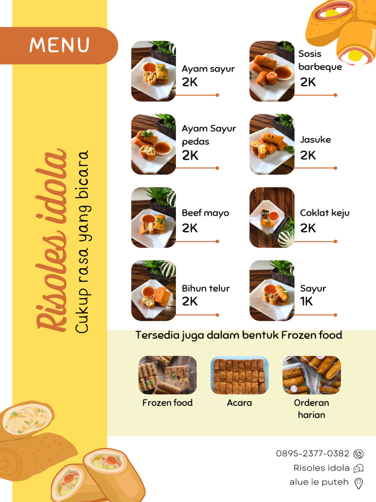 Menu Kafe Minuman Jus Buah Segar Kedai Foto - 20250710 - 105238 - 0000 ...