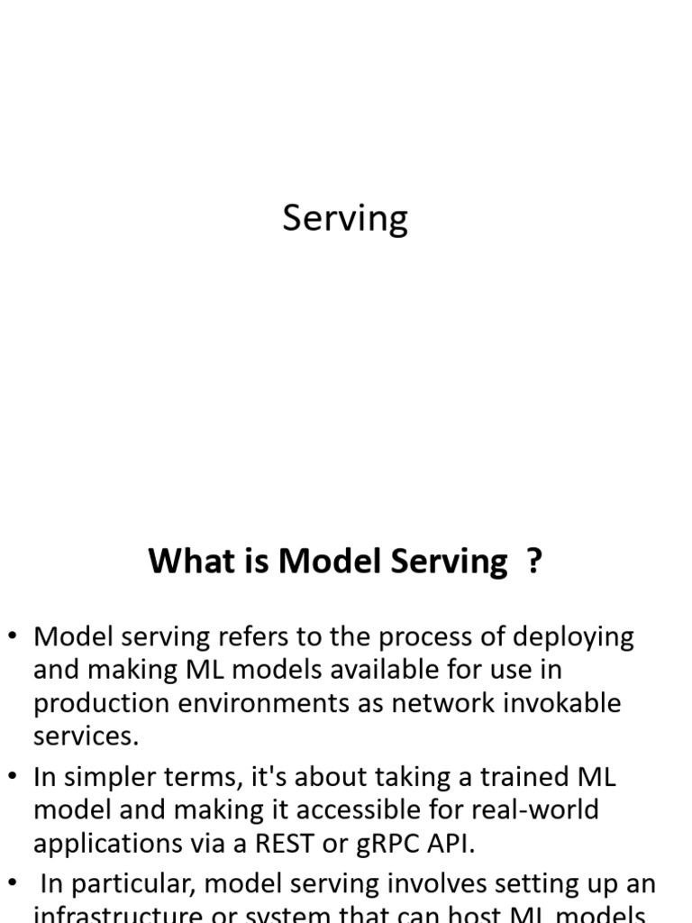 L1 Serving 2 | PDF | Databases | Machine Learning