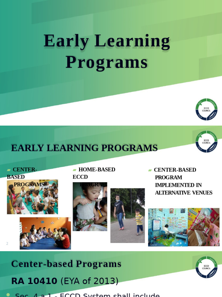 Early Learning Program Overview | PDF | Preschool | Learning