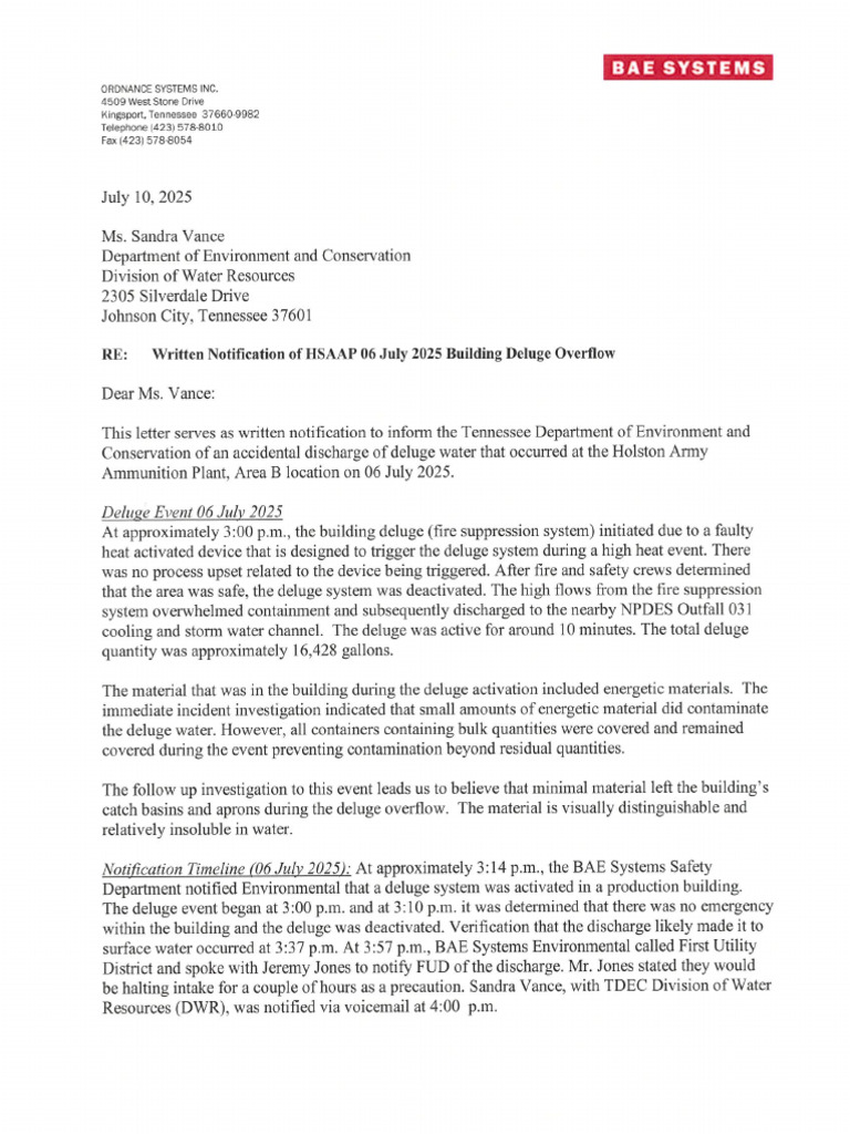 Letters Between TDEC and HAAP | PDF